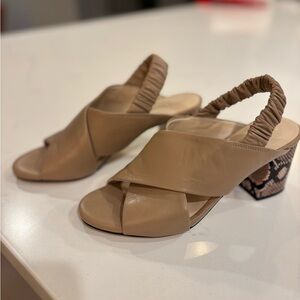 Tan Women's Slingback Heels